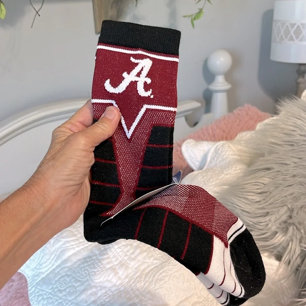 University of Alabama Crew Socks New